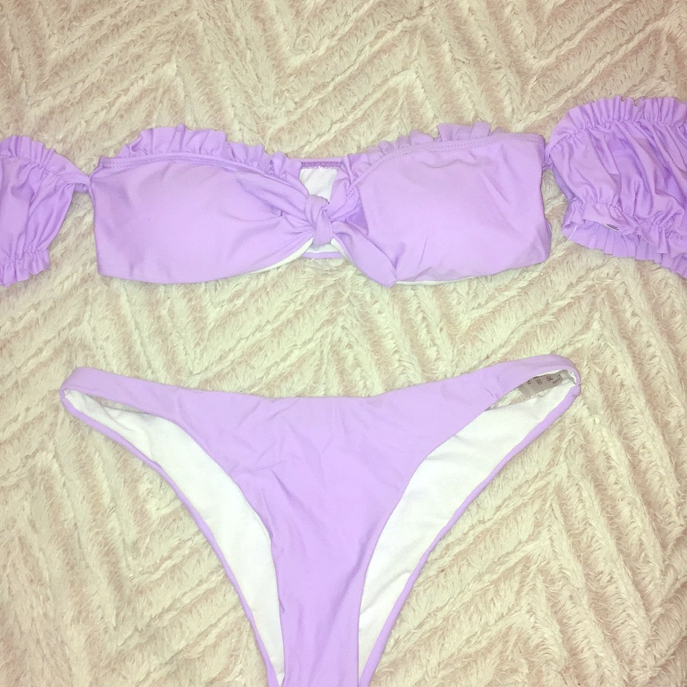 Cute purple 2 piece bikini🍭